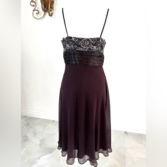 Robbie Bee Brown Spaghetti Strap Sundress Midi - Picture 8 of 8